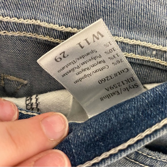 Kancan Skinny Jeans with distressed bottoms Size 11 - Picture 3 of 4